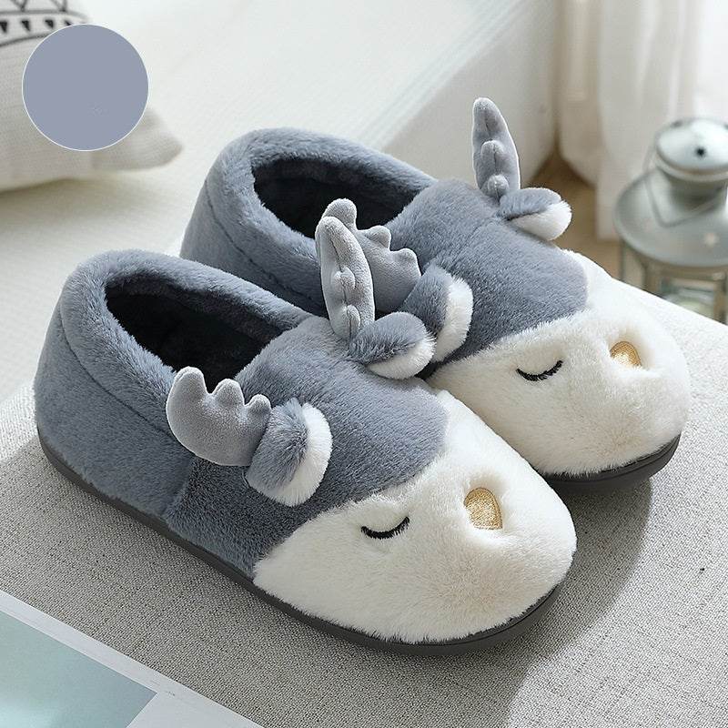 Shop Spoodle: Cozy Elk Indoor Slippers - Goodlifebean Plushie | Stuffed Animal