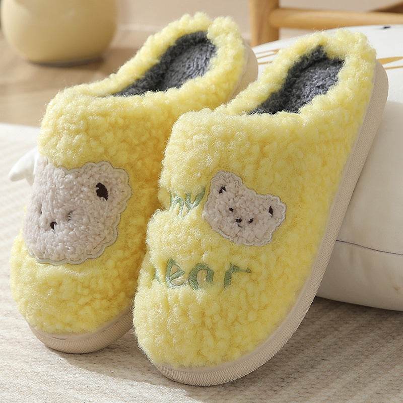 Shop Fuzzy Plush Bear Slippers - Goodlifebean Plushie | Stuffed Animal