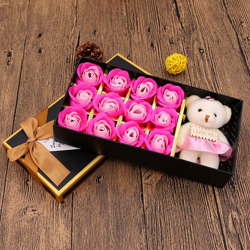 Shop Rose Bear Gift Box | Roses That Last Forever - Goodlifebean Plushie | Stuffed Animal
