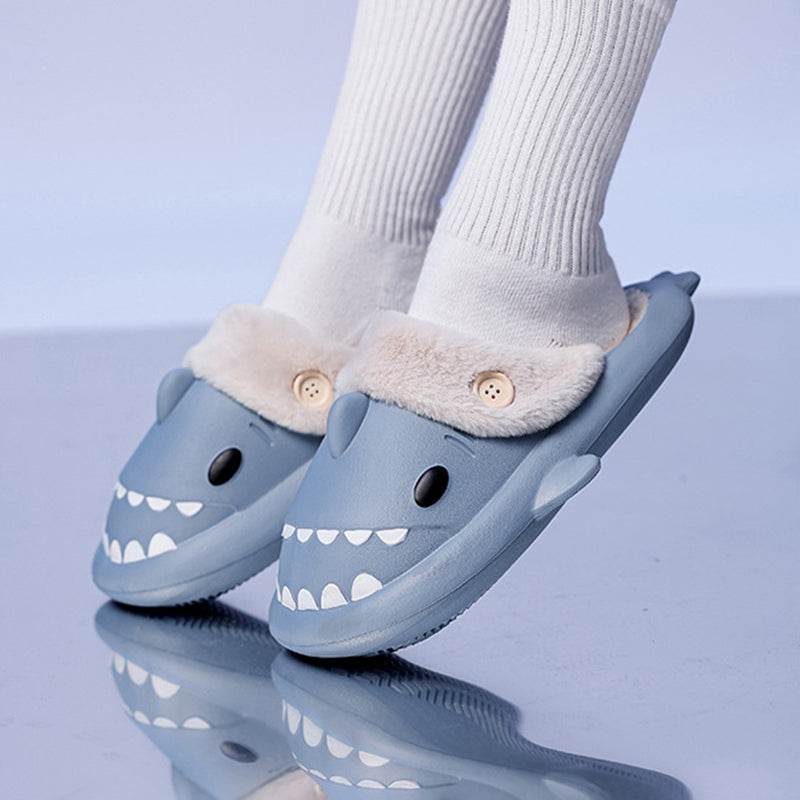 Shop Kawaii Comfy Indoor Shark Slippers - Goodlifebean Plushie | Stuffed Animal