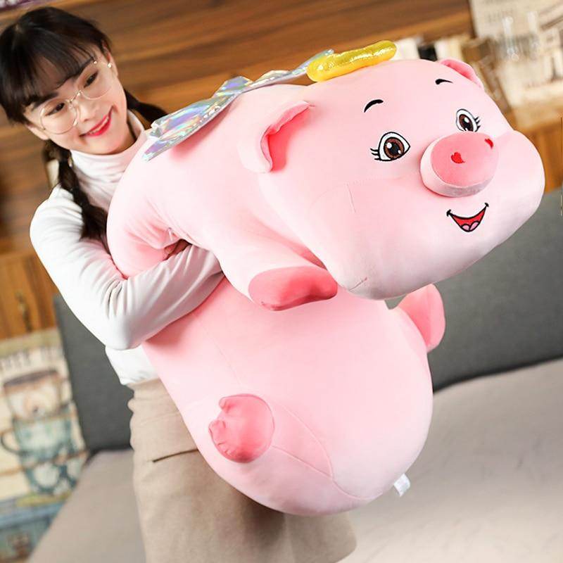 Shop Jumbo Cute Piggy Plush - Goodlifebean Plushie | Stuffed Animal