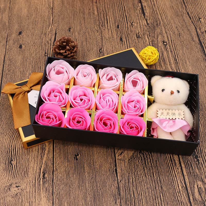 Shop Rose Bear Gift Box | Roses That Last Forever - Goodlifebean Plushie | Stuffed Animal