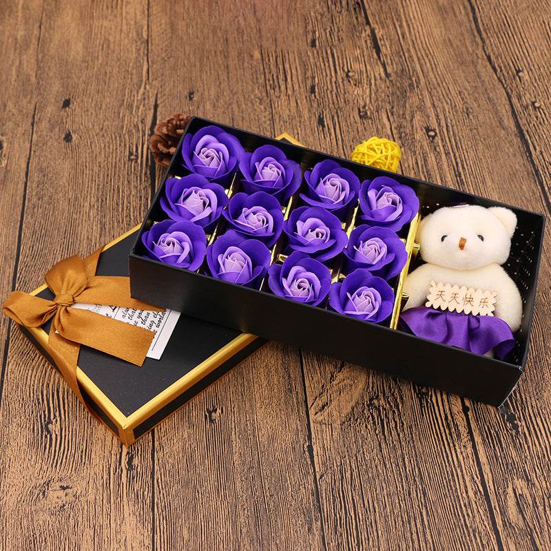 Shop Rose Bear Gift Box | Roses That Last Forever - Goodlifebean Plushie | Stuffed Animal