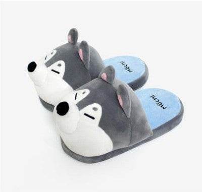 Shop Shiba And Husky Plush Slippers - Goodlifebean Plushie | Stuffed Animal