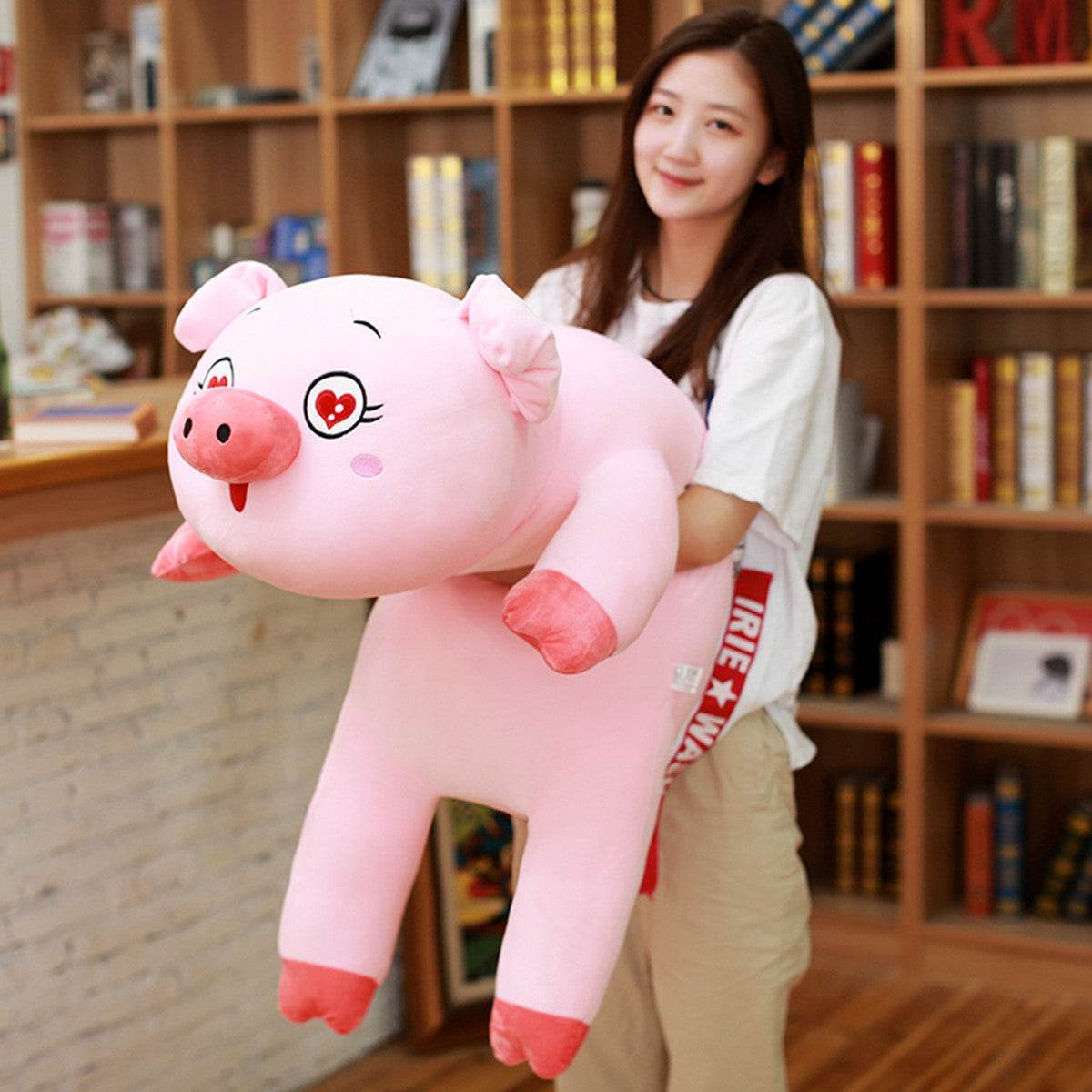 Shop Jeju: Jumbo Squishy Piggy Plushie - Goodlifebean Plushie | Stuffed Animal
