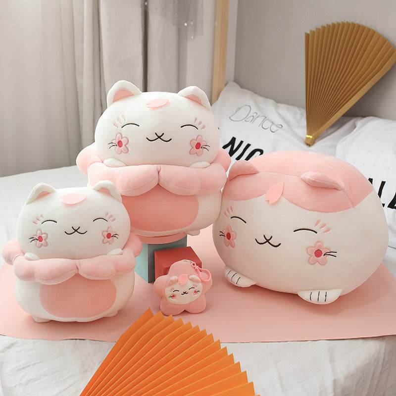 Shop Giant Sakura Kawaii Cat Plush - Goodlifebean Plushie | Stuffed Animal