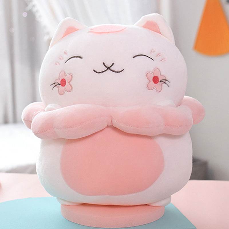 Shop Giant Sakura Kawaii Cat Plush - Goodlifebean Plushie | Stuffed Animal