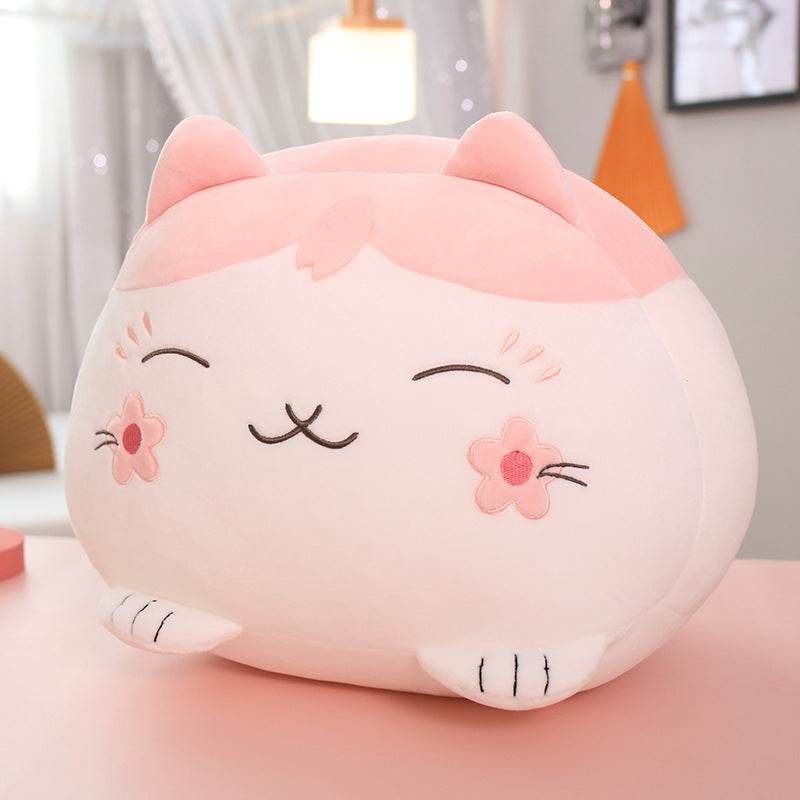 Shop Giant Sakura Kawaii Cat Plush - Goodlifebean Plushie | Stuffed Animal