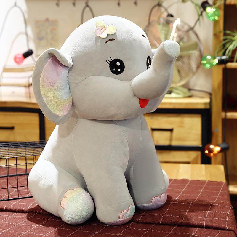 Shop Elli: Giant Stuffed Elephant Plush - Goodlifebean Plushie | Stuffed Animal