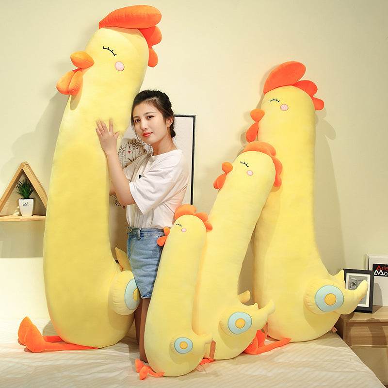 Shop Giant Cuddly Chicken Body Pillow Plush - Goodlifebean Plushie | Stuffed Animal