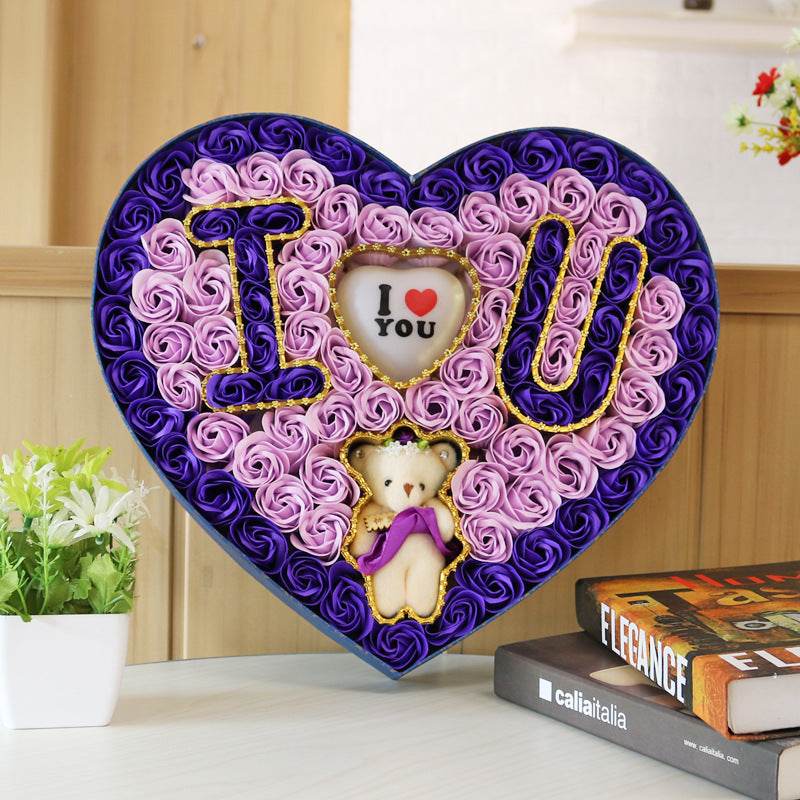 Shop Rose Bear Gift Box - Goodlifebean Plushie | Stuffed Animal