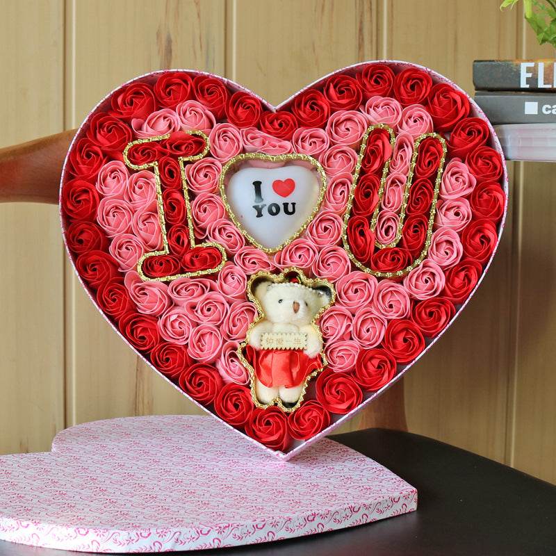 Shop Rose Bear Gift Box - Goodlifebean Plushie | Stuffed Animal