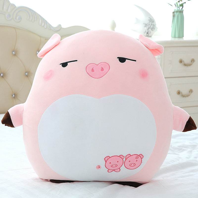 Shop Chonky Cuddly Moody Piggy Plush - Goodlifebean Plushie | Stuffed Animal