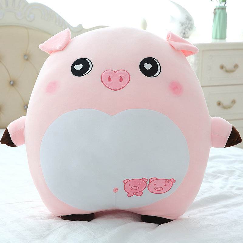 Shop Chonky Cuddly Moody Piggy Plush - Goodlifebean Plushie | Stuffed Animal