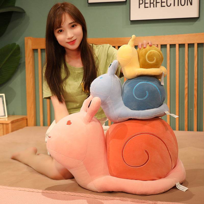 Shop Kawaii Stuffed Snail Plush - Goodlifebean Plushie | Stuffed Animal