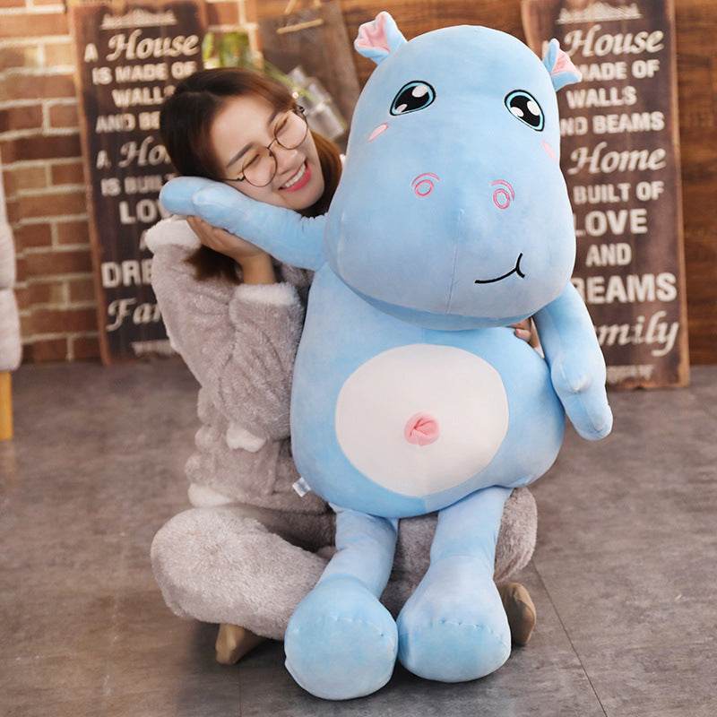 Shop Hyppo: Giant Stuffed Hippo Plush (3 ft) - Goodlifebean Plushie | Stuffed Animal