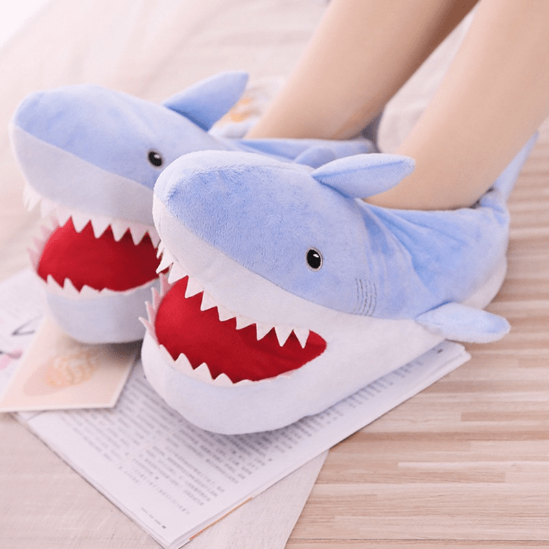 Shop Baby Shark Plush Slippers - Goodlifebean Plushie | Stuffed Animal