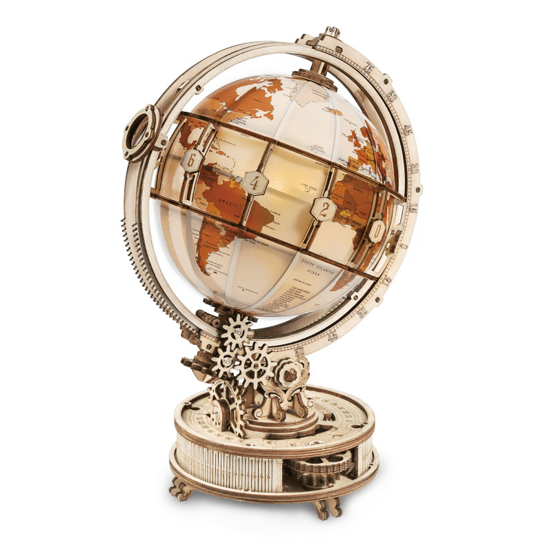 Shop 3D Wooden Luminous Gold Globe - Goodlifebean Plushie | Stuffed Animal