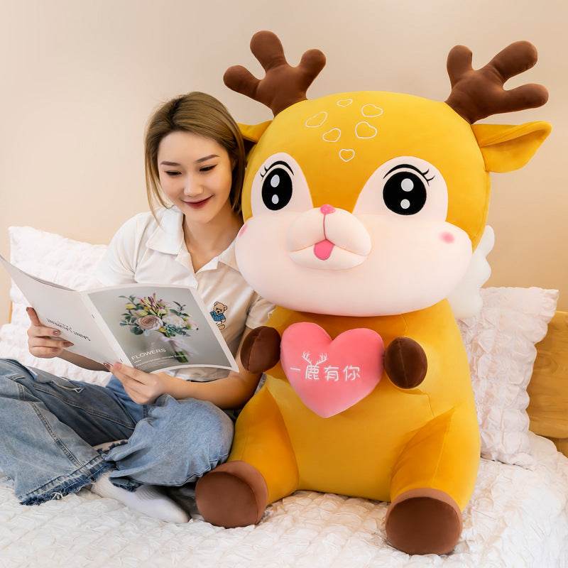 Shop Giant Stuffed Deer Plushie - Goodlifebean Plushie | Stuffed Animal
