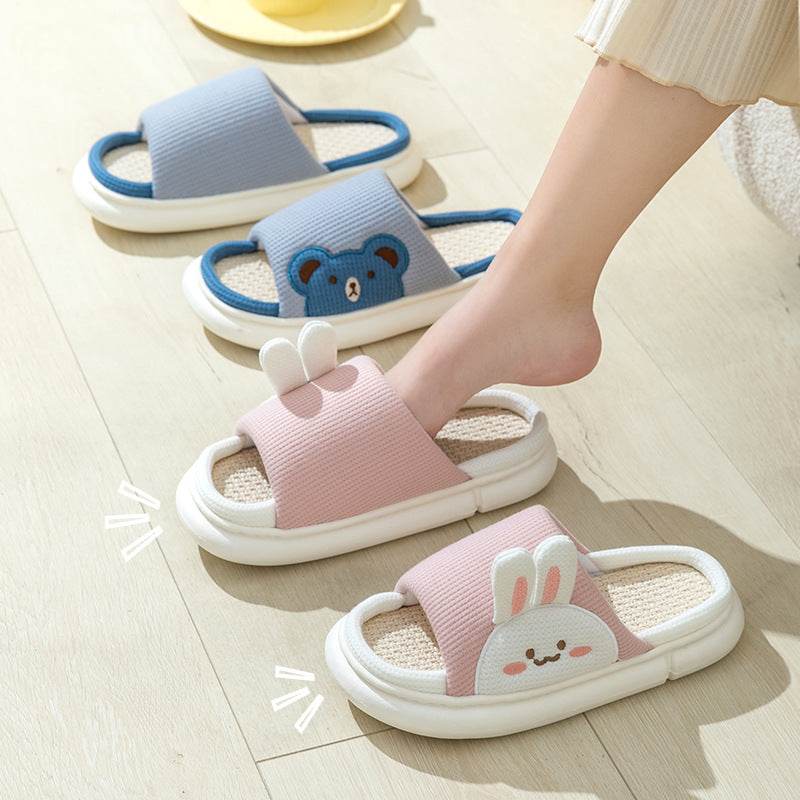 Shop Cute Bunny Linen Slippers - Goodlifebean Plushie | Stuffed Animal