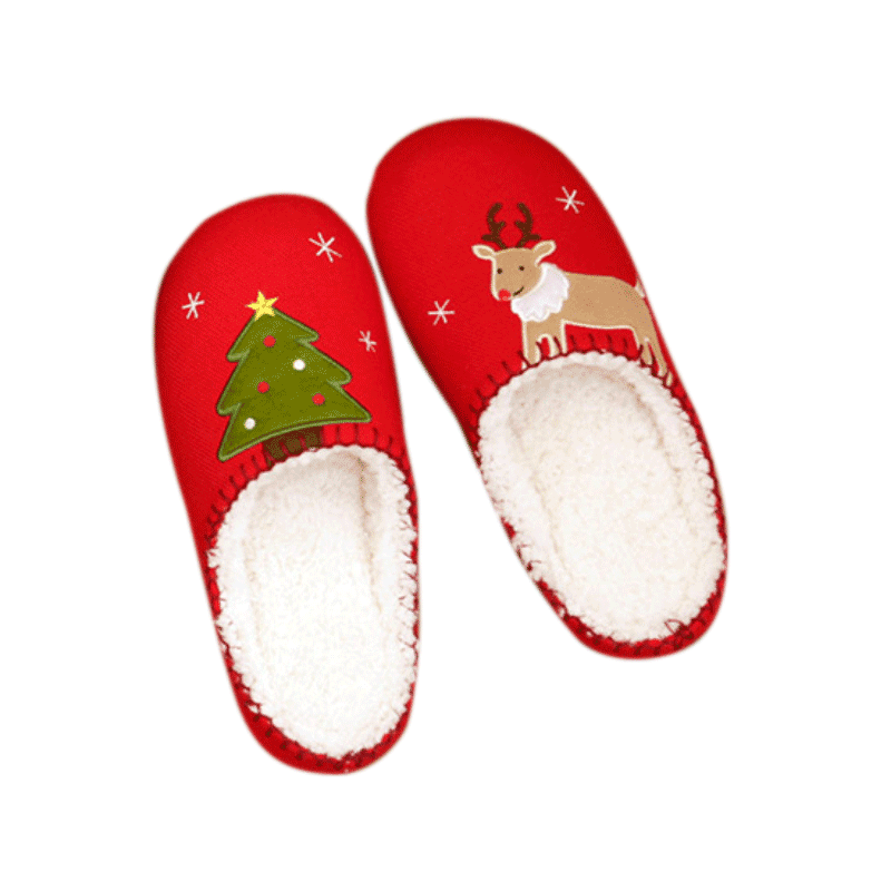 Shop Holidayn: Warm Fuzzy Holiday Slippers - Goodlifebean Plushie | Stuffed Animal