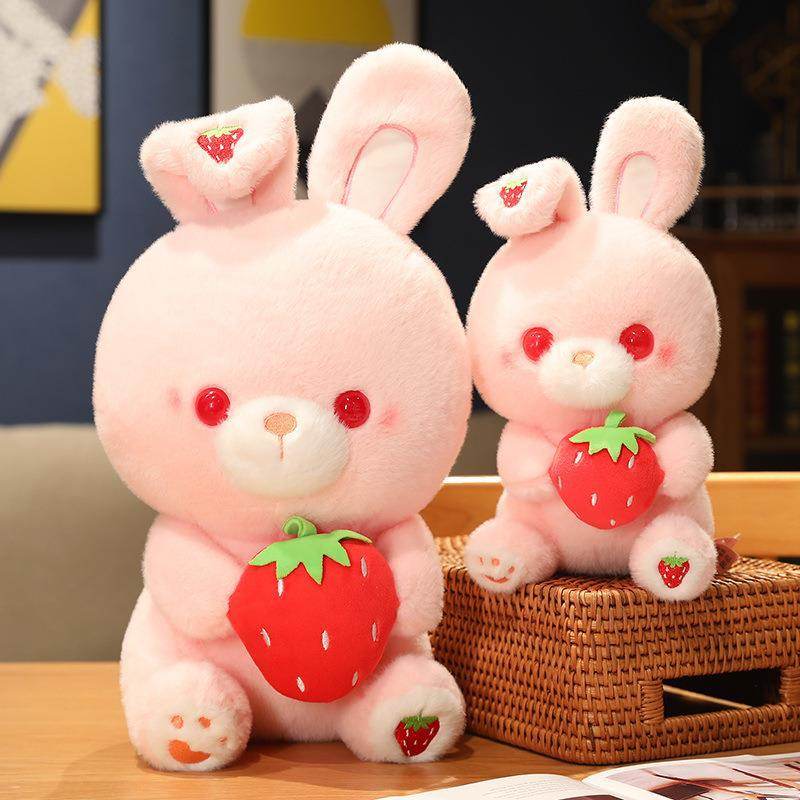 Shop Kawaii Strawberry Bunny Plushie - Goodlifebean Plushie | Stuffed Animal