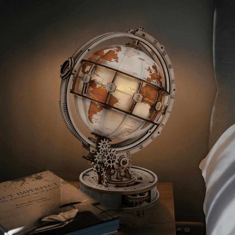 Shop 3D Wooden Luminous Gold Globe - Goodlifebean Plushie | Stuffed Animal