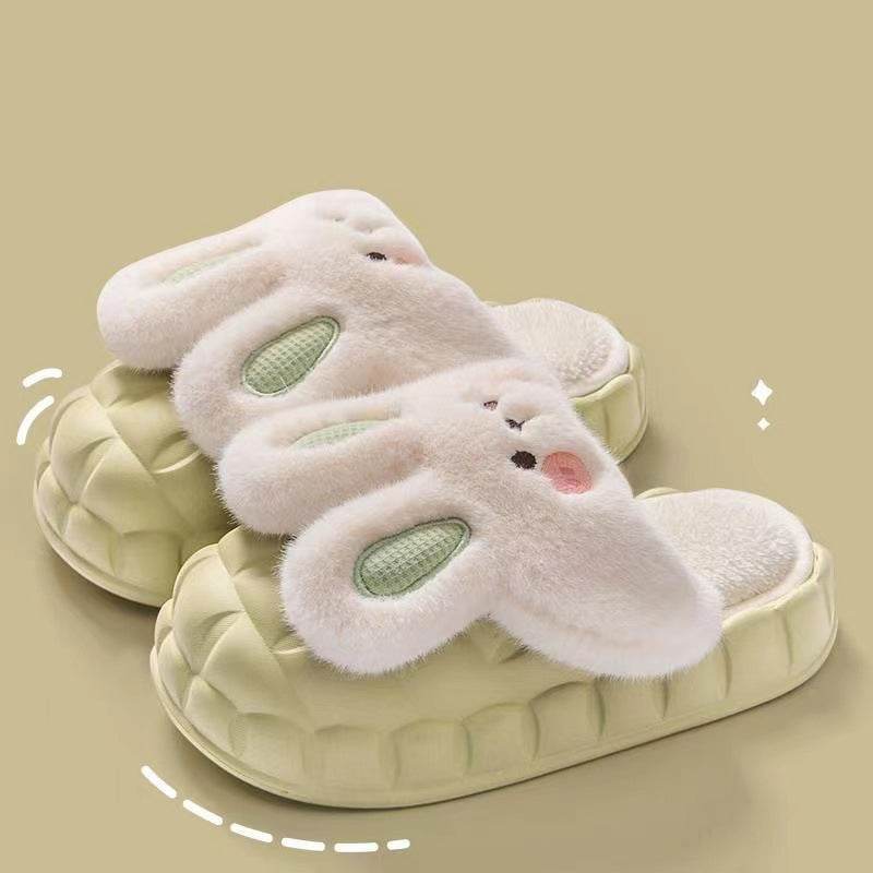 Shop Fluffy Plush Bunny Slippers - Goodlifebean Plushie | Stuffed Animal
