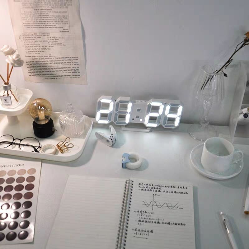 Shop 3D LED Digital Wall Clock - Goodlifebean Plushies | Stuffed Animals