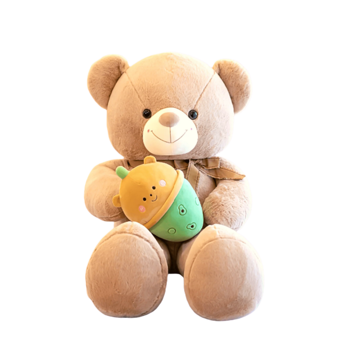 Shop Boba Drinking Giant Teddy Bear Plush - Goodlifebean Plushie | Stuffed Animal