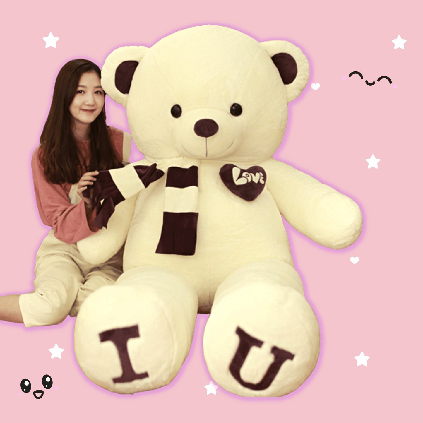 Shop Coco: Large Teddy Bear Plush (6ft) - Goodlifebean Plushie | Stuffed Animal