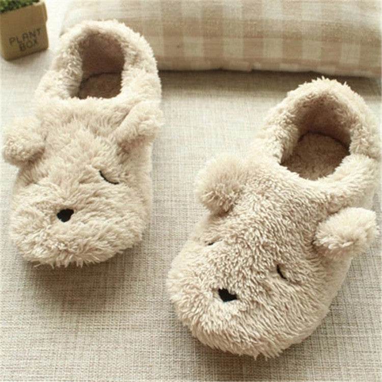 Shop Fuzzy Puppy Plush Slippers - Goodlifebean Plushie | Stuffed Animal