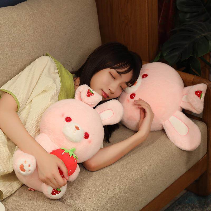 Shop Kawaii Strawberry Bunny Plushie - Goodlifebean Plushie | Stuffed Animal