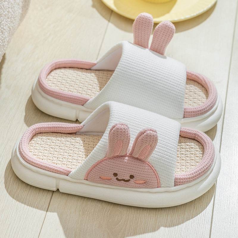 Shop Cute Bunny Linen Slippers - Goodlifebean Plushie | Stuffed Animal