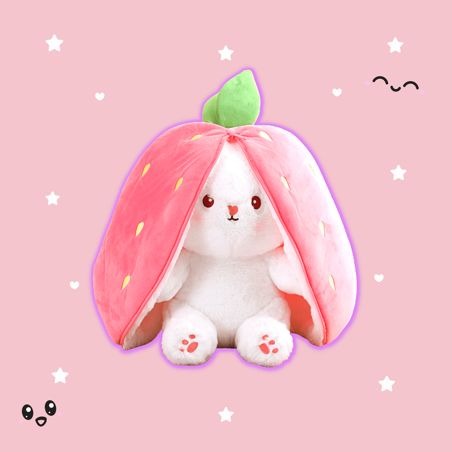 Shop Fruity Floppy: Mini Reversible Bunny Plushie - Goodlifebean Plushie | Stuffed Animal