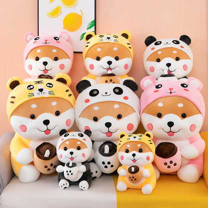 Shop Dandy: Boba Drinking Shiba Plush - Stuffed Animals Goodlifebean Plushies | Stuffed Animals