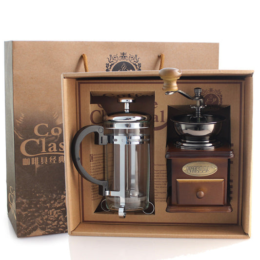 Shop French Coffee Kit ( French Press + Coffee Grinder) - Kitchen Gadgets Goodlifebean Plushies | Stuffed Animals