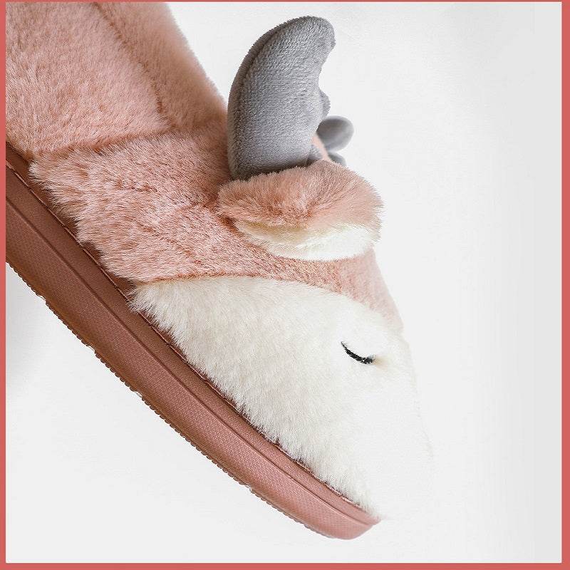 Shop Spoodle: Cozy Elk Indoor Slippers - Goodlifebean Plushie | Stuffed Animal