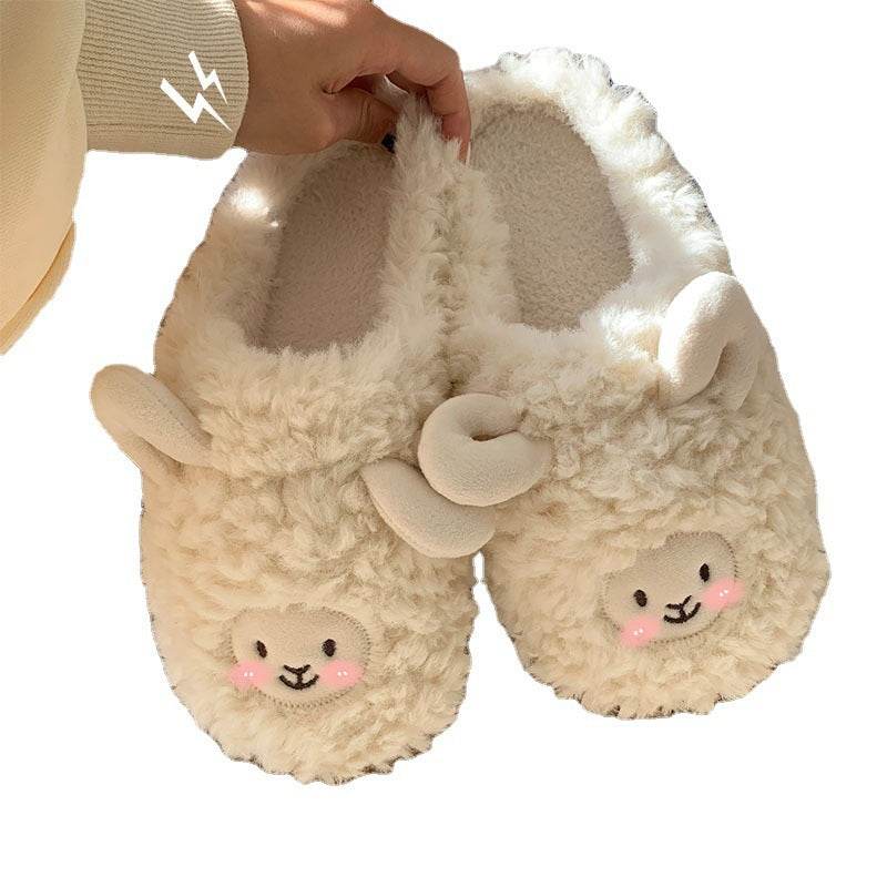 Shop Warm Fuzzy Alpaca Llama Slippers - Goodlifebean Plushie | Stuffed Animal