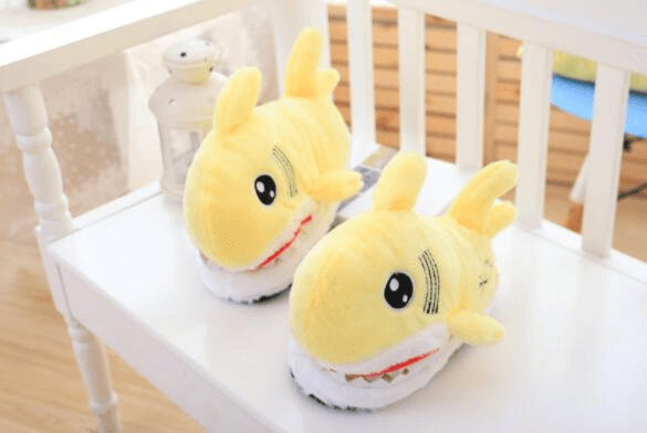 Shop Cozy Shark Plush Slippers - Goodlifebean Plushie | Stuffed Animal