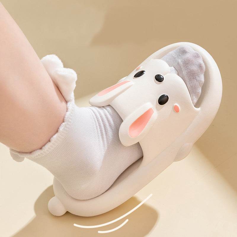 Shop Hoppin' Happy Kawaii Bunny Slippers - Goodlifebean Plushie | Stuffed Animal