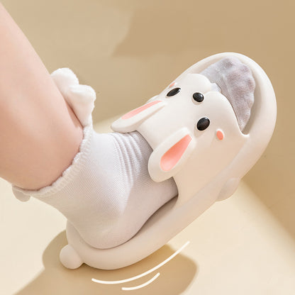 Shop Hoppin' Happy Kawaii Bunny Slippers - Shoes Goodlifebean Plushies | Stuffed Animals