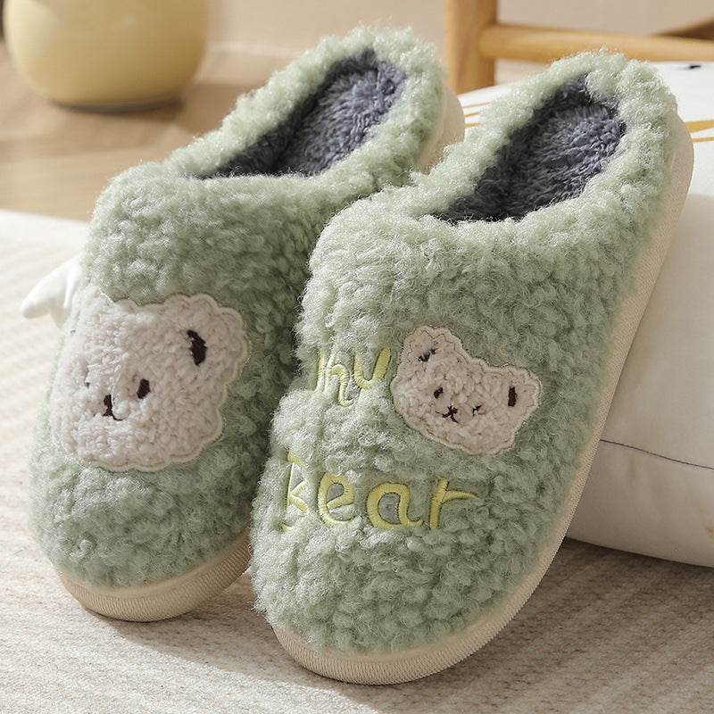 Shop Fuzzy Plush Bear Slippers - Goodlifebean Plushie | Stuffed Animal