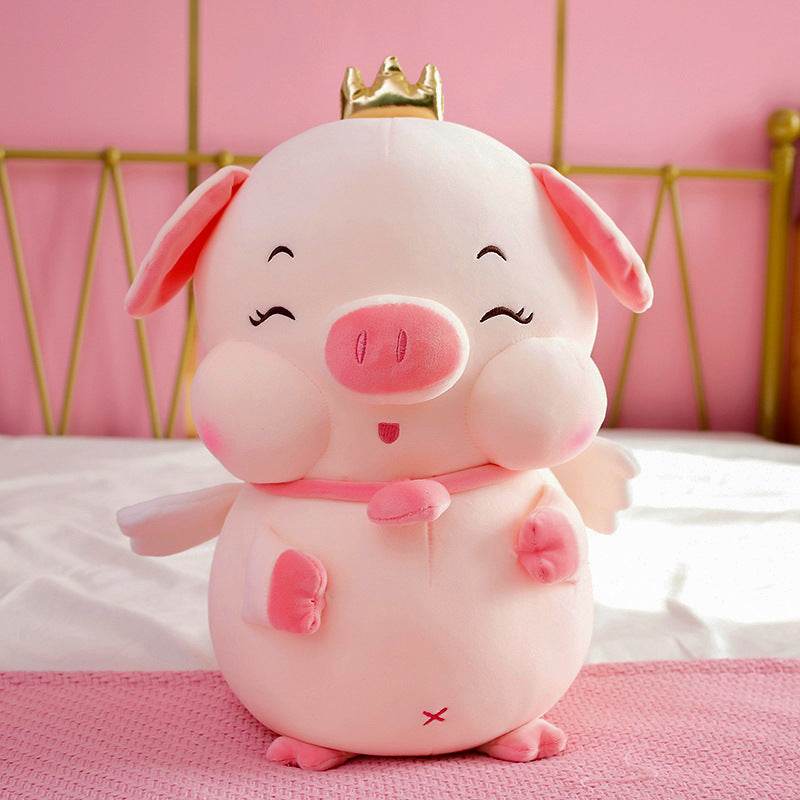 Shop Chubby Angelic Piggy Plushie - Goodlifebean Plushie | Stuffed Animal