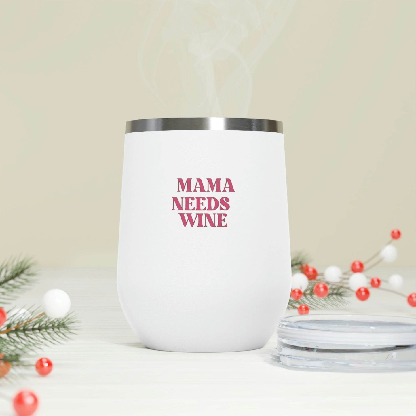 Shop Mama Needs Wine | Insulated Wine Tumbler(12oz) - Goodlifebean Plushie | Stuffed Animal