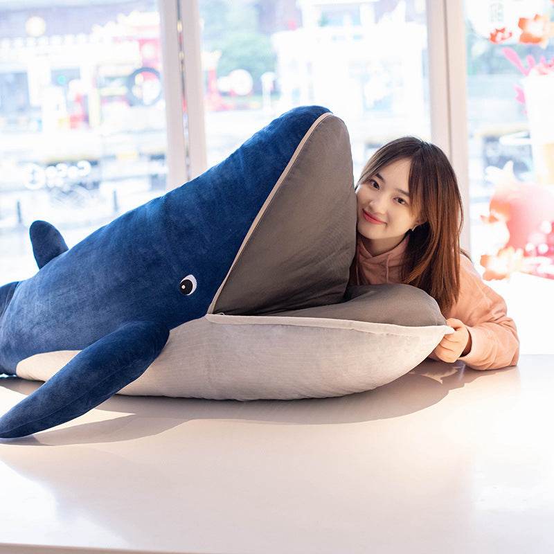 Shop Giant Stuffed Whale Plushie | 4.5ft - Goodlifebean Plushie | Stuffed Animal