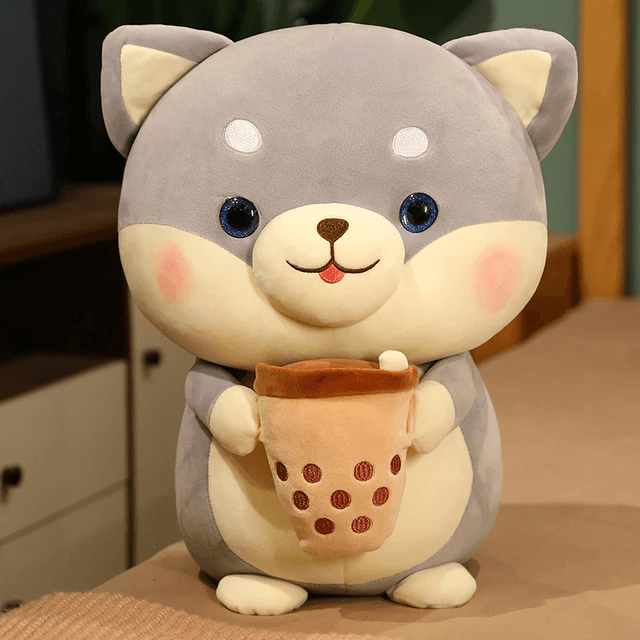 Shop Bubble Tea Shiba Dog Plush | Boba Stuffed Animal Plushie - Goodlifebean Plushie | Stuffed Animal