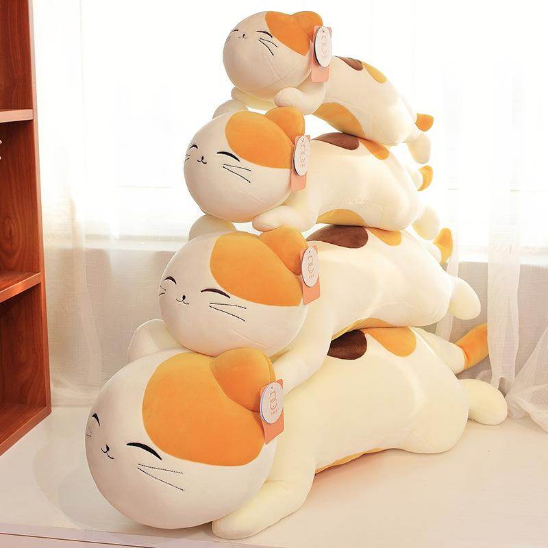 Shop Chloe: Giant Stuffed Long Cat Plush - Goodlifebean Plushie | Stuffed Animal