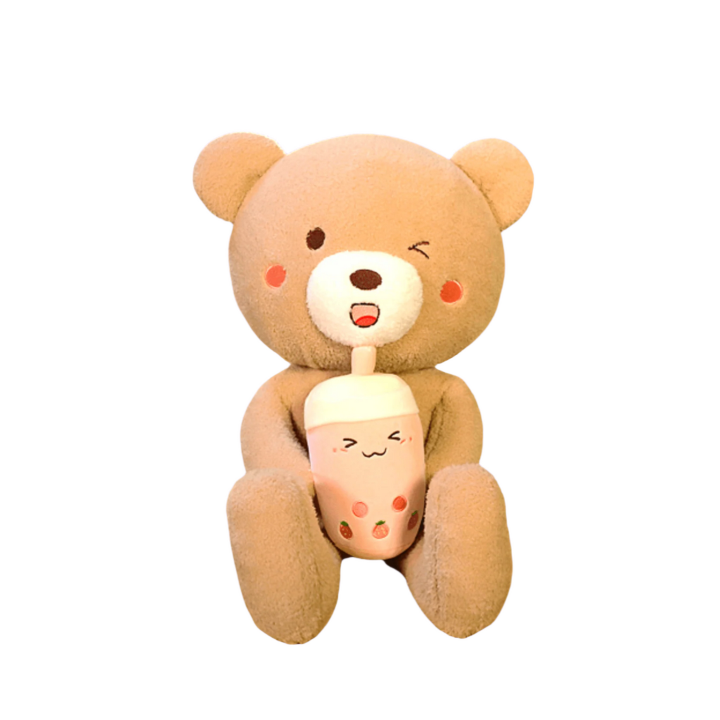 Shop Big Brown Boba Teddy Bear - Goodlifebean Plushie | Stuffed Animal