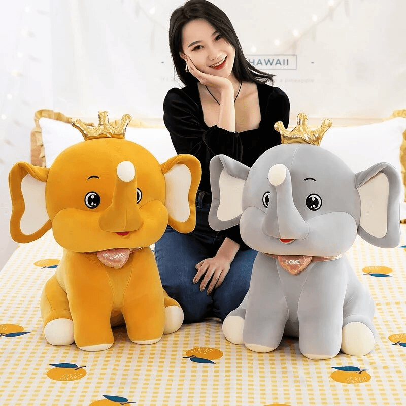 Shop Jumbo Stuffed Elephant Plush - Goodlifebean Plushie | Stuffed Animal
